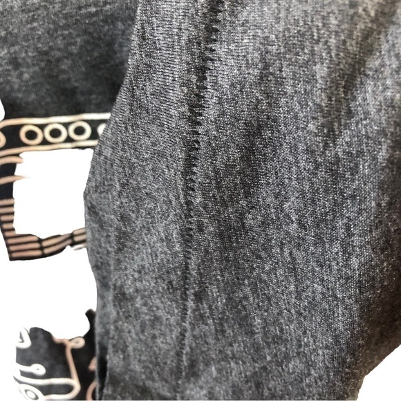 NEW Custom Ink Tee Women S Charcoal with Graphics Musical Instruments - Picture 4 of 9